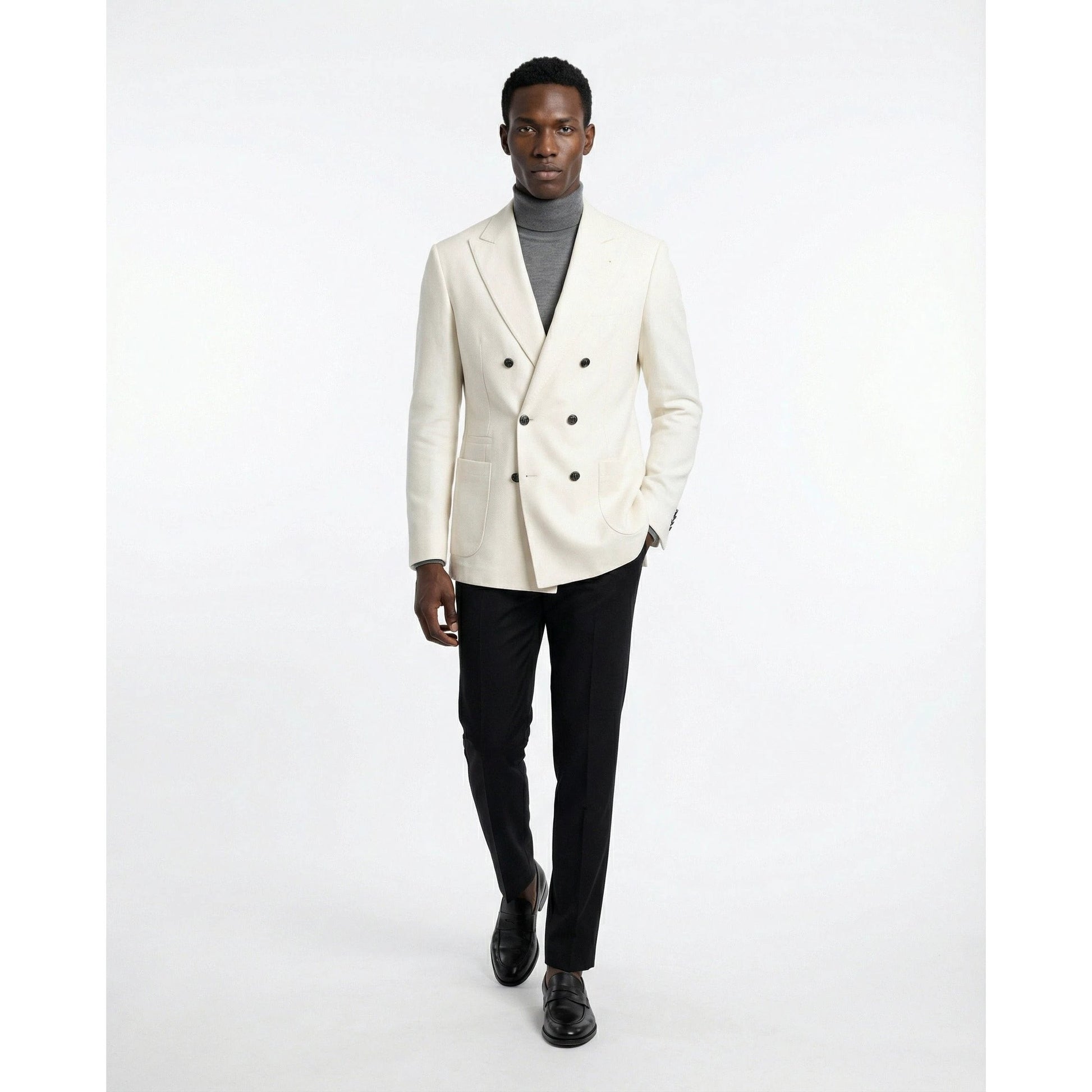 Brunello Cucinelli Cucinelli Weißer Wollblazer by Brunello Cucinelli Cucinelli