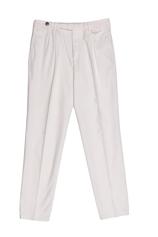 Brunello Cucinelli Cucinelli Weiße Baumwollhose für den Alltag by Brunello Cucinelli Cucinelli