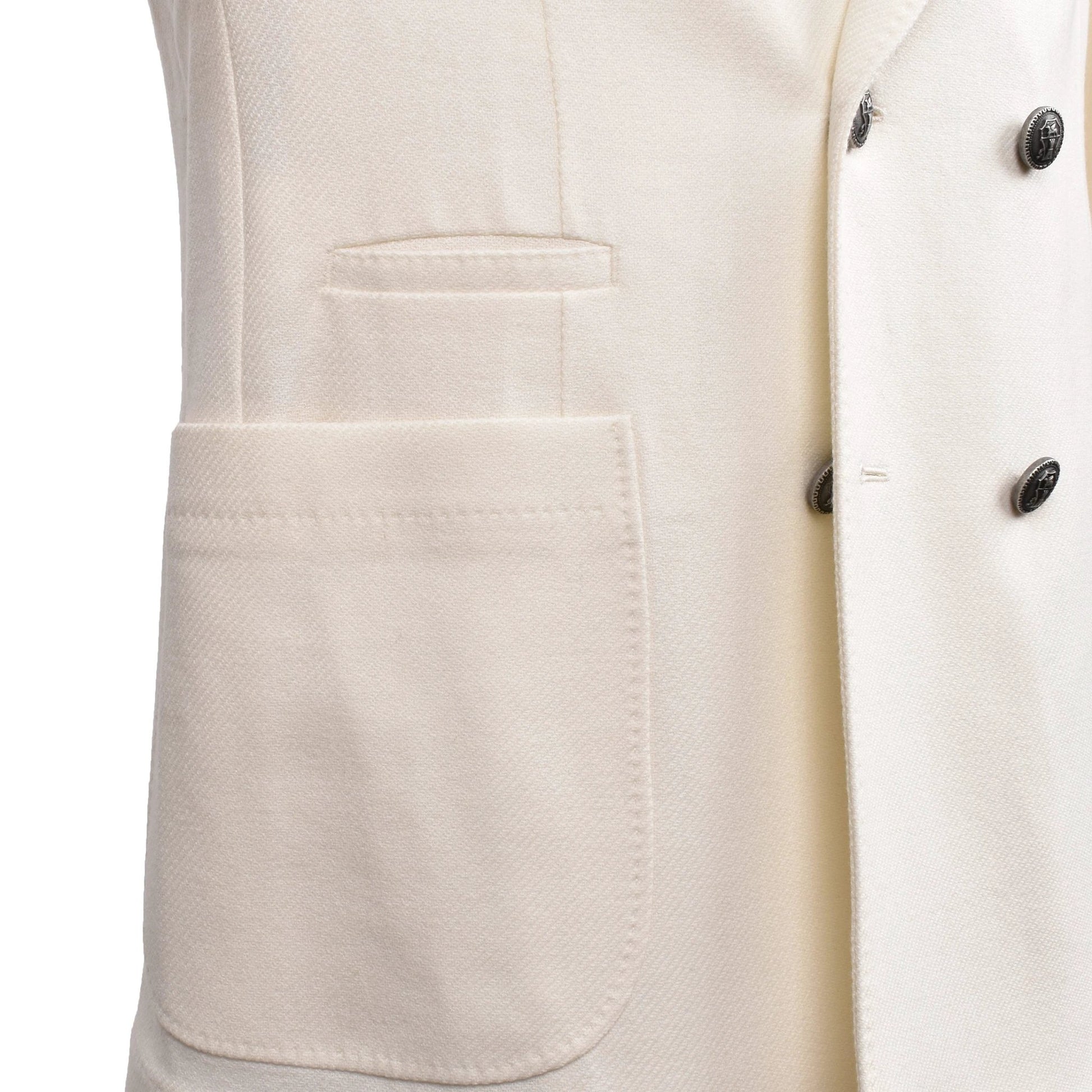 Brunello Cucinelli Weißer Wollblazer by Brunello Cucinelli