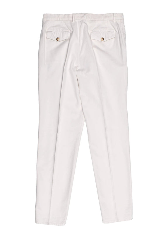 Brunello Cucinelli Weiße Baumwollhose für den Alltag by Brunello Cucinelli