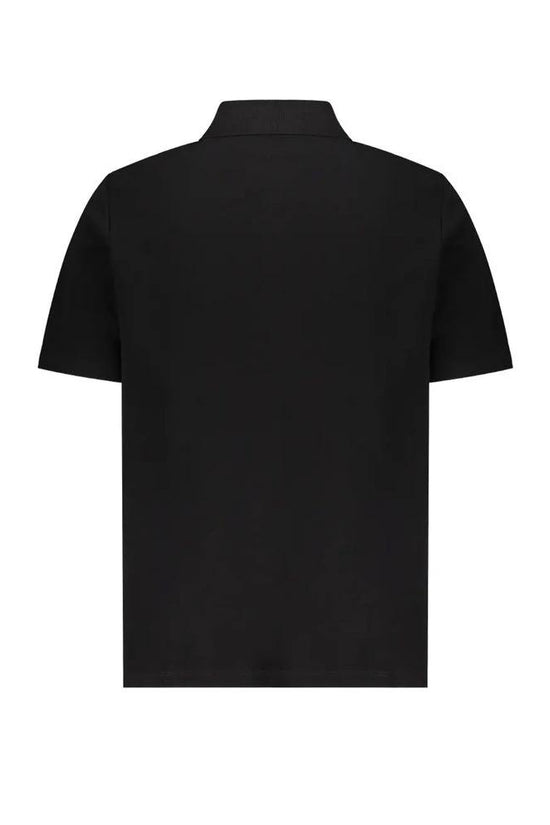 Balmain Schwarzes Polo-Shirt aus Baumwolle by Balmain