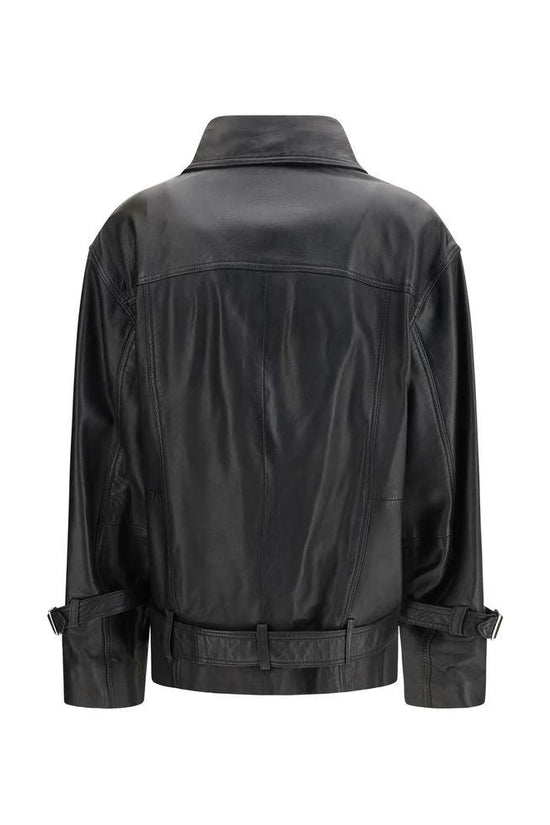 PINKO Schwarze Lederjacke by PINKO