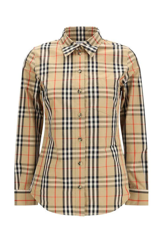 Burberry Mehrfarbiges Baumwollhemd mit Muster by Burberry
