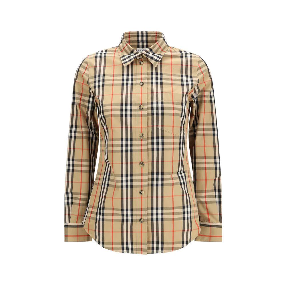 Burberry Mehrfarbiges Baumwollhemd mit Muster by Burberry