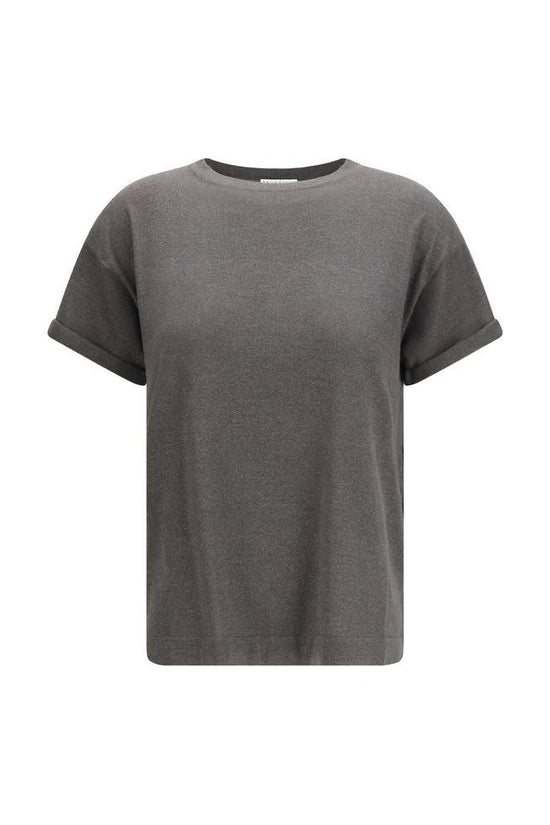 Brunello Cucinelli Cucinelli Graues T-Shirt aus Nylon by Brunello Cucinelli Cucinelli