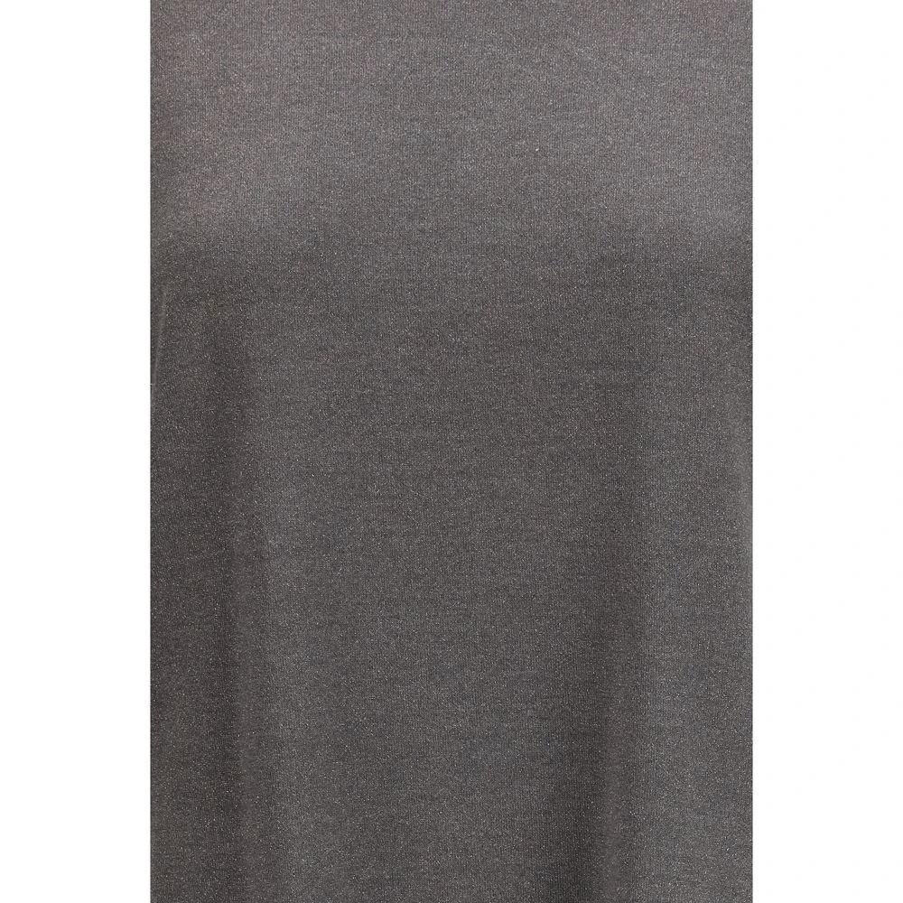 Brunello Cucinelli Graues T-Shirt aus Nylon by Brunello Cucinelli