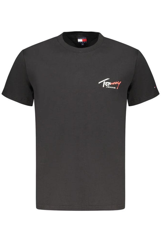 Tommy Hilfiger Schwarzes Baumwoll-T-Shirt für Herren by Tommy Hilfiger