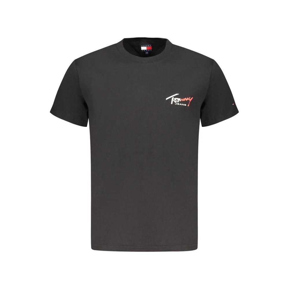 Tommy Hilfiger Schwarzes Baumwoll-T-Shirt für Herren by Tommy Hilfiger