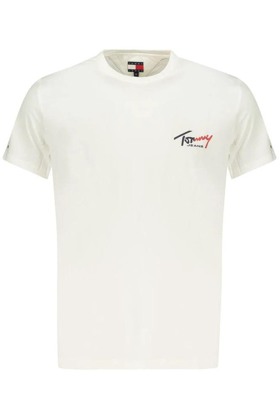 Tommy Hilfiger Weißes Baumwoll-T-Shirt für Herren by Tommy Hilfiger