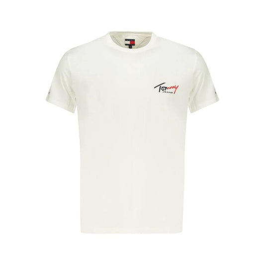 Tommy Hilfiger Weißes Baumwoll-T-Shirt für Herren by Tommy Hilfiger