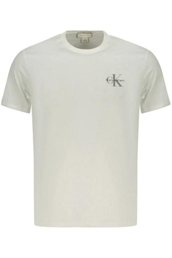 Calvin Klein Weißes Baumwoll-T-Shirt für Herren by Calvin Klein