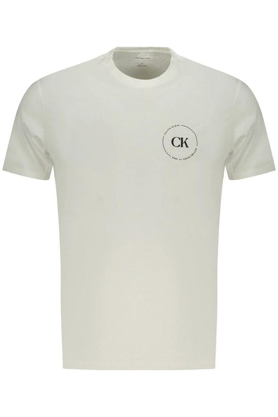 Calvin Klein Bianco Baumwoll-T-Shirt für Herren by Calvin Klein