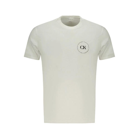 Calvin Klein Bianco Baumwoll-T-Shirt für Herren by Calvin Klein