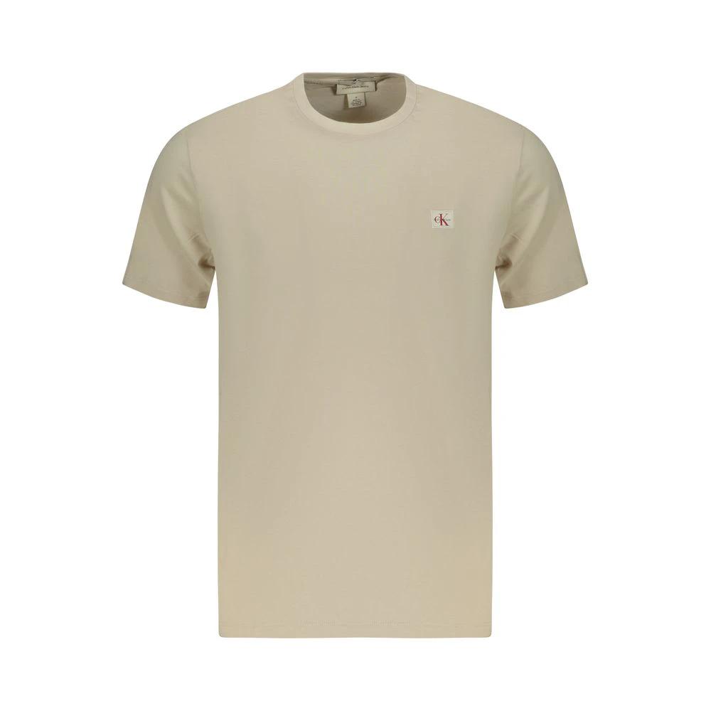 Calvin Klein Beige Baumwoll-T-Shirt für Herren by Calvin Klein