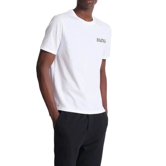 Balmain Weißes Baumwoll-T-Shirt by Balmain