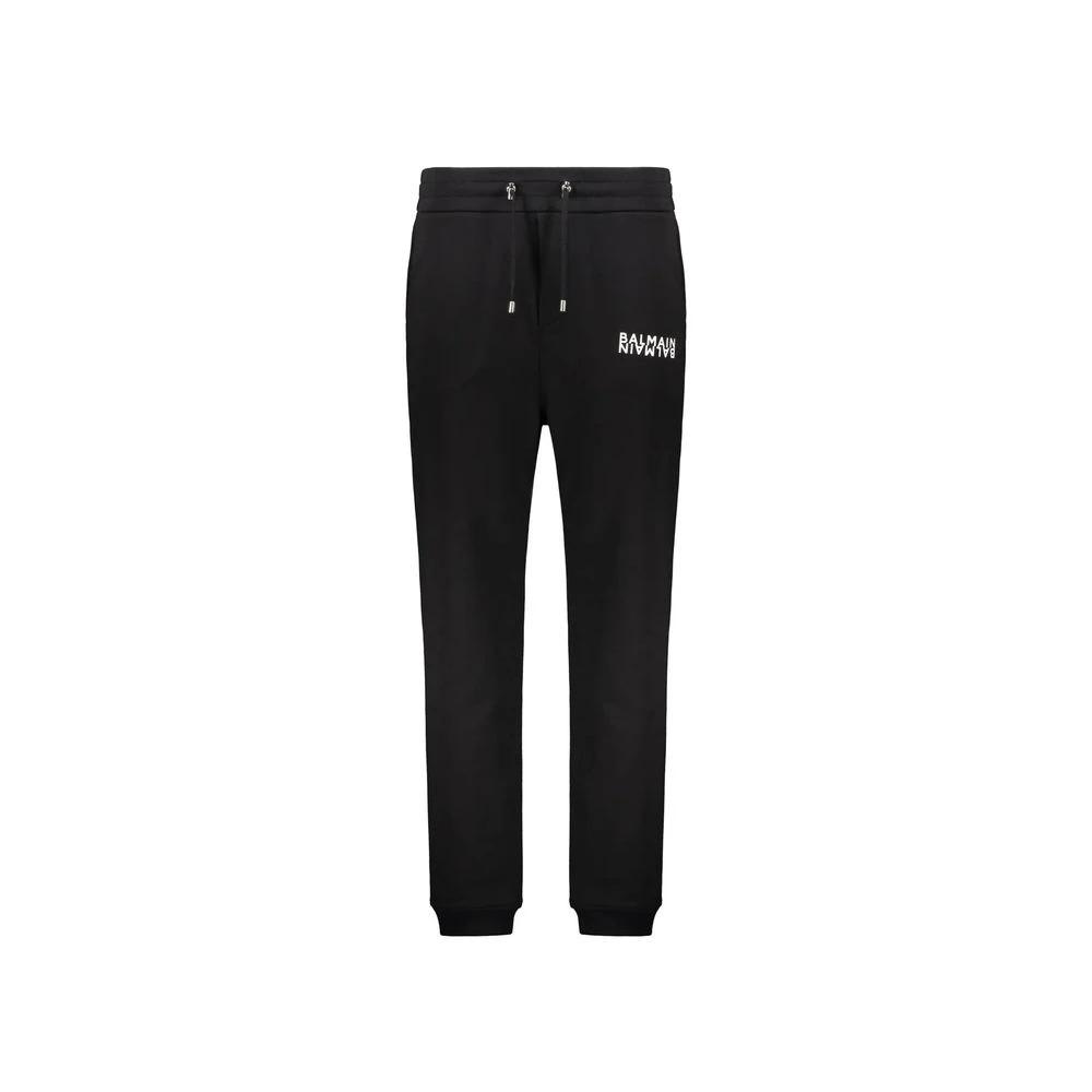 Balmain Schwarze Baumwoll-Jogginghose (Trainingshose) by Balmain