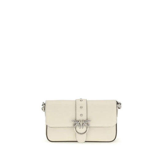 PINKO Weiße Bos Taurus Kalbsleder Schultertasche by PINKO