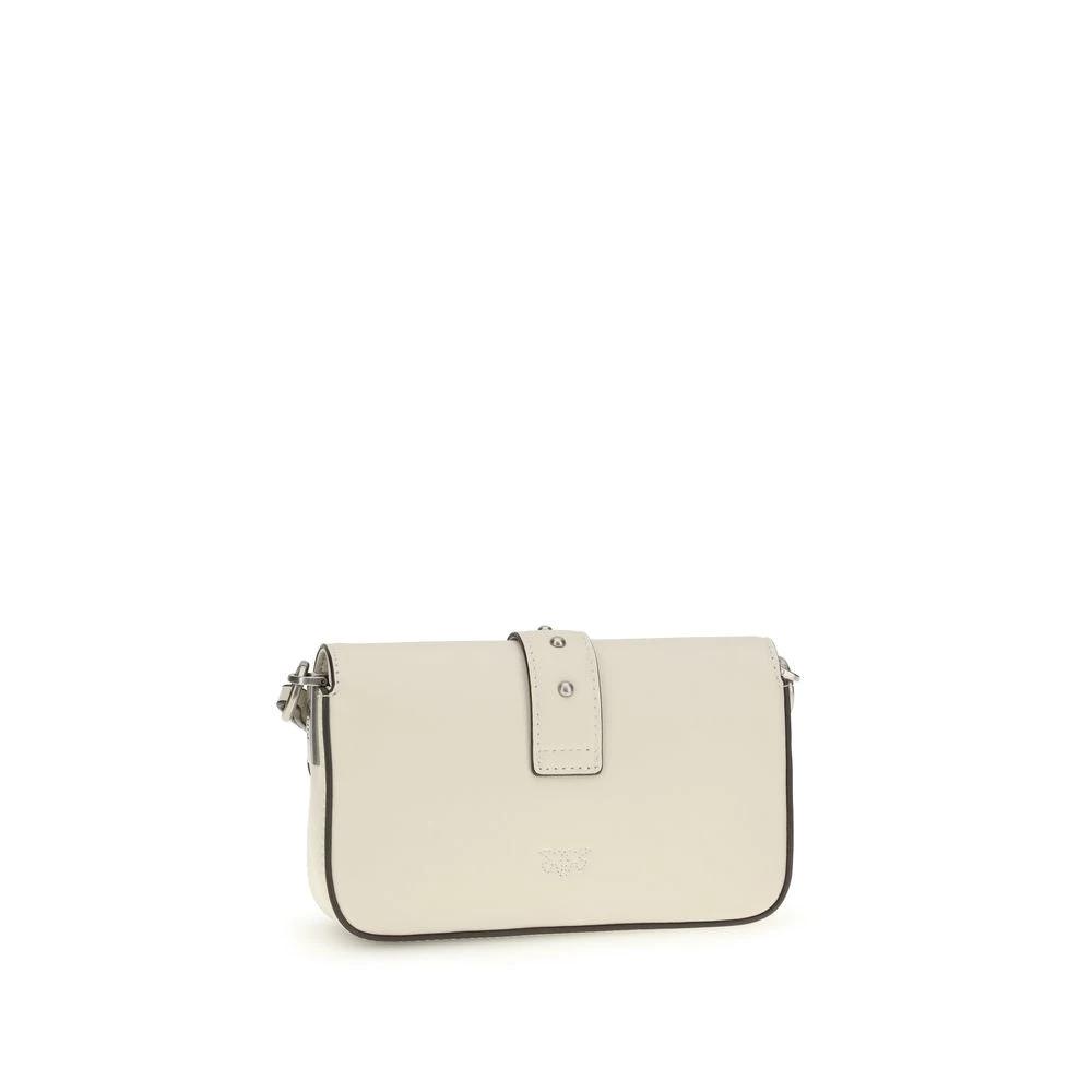 PINKO Weiße Bos Taurus Kalbsleder Schultertasche by PINKO