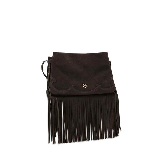 PINKO Braune Kalbsleder Bos Taurus Umhängetasche by PINKO