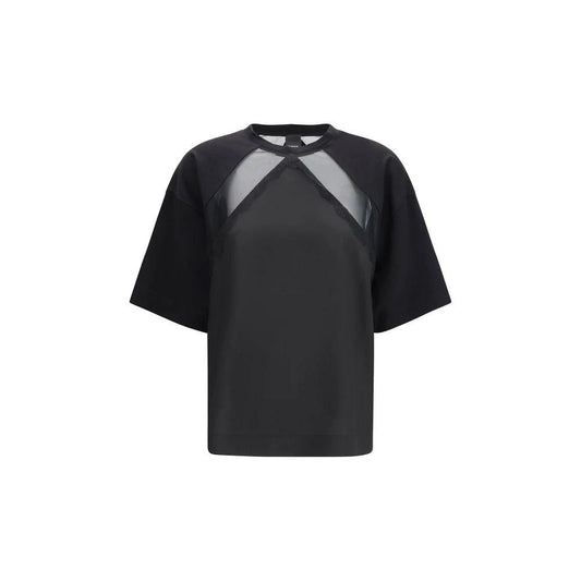 PINKO Schwarzes Baumwoll-T-Shirt by PINKO