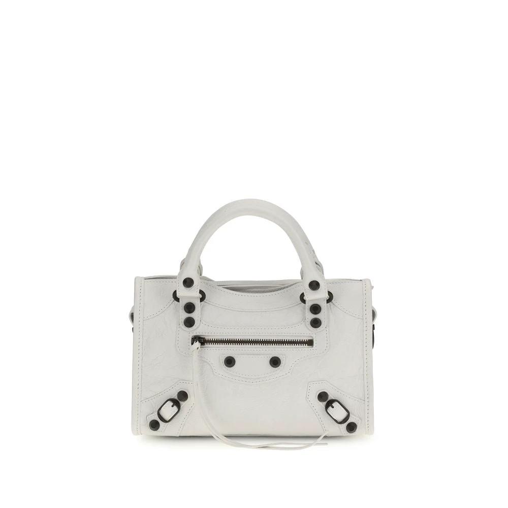 Balenciaga Weiße Kalbsleder Bos Taurus Handtasche by Balenciaga