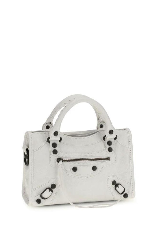 Balenciaga Weiße Kalbsleder Bos Taurus Handtasche by Balenciaga