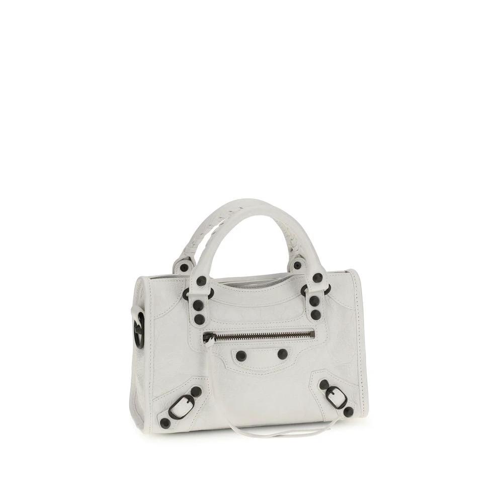 Balenciaga Weiße Kalbsleder Bos Taurus Handtasche by Balenciaga