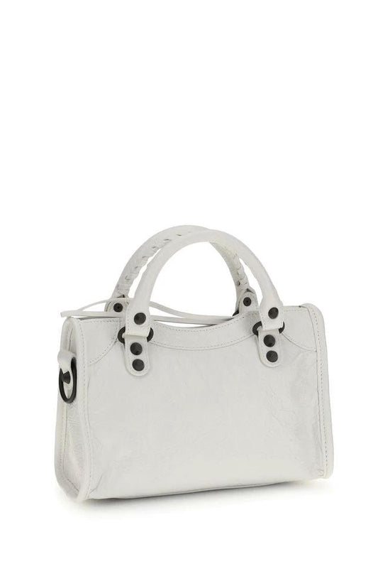 Balenciaga Weiße Kalbsleder Bos Taurus Handtasche by Balenciaga