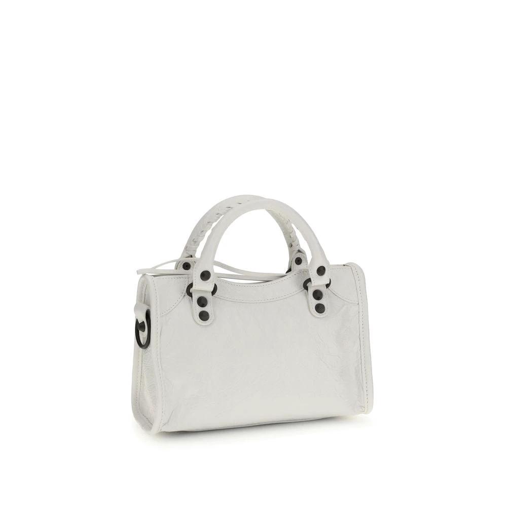 Balenciaga Weiße Kalbsleder Bos Taurus Handtasche by Balenciaga