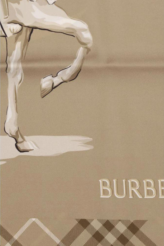 Burberry Beiger Seidenschal by Burberry