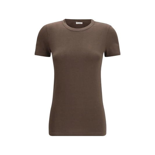 Brunello Cucinelli Cucinelli Braunes Baumwoll-T-Shirt by Brunello Cucinelli Cucinelli