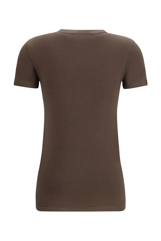 Brunello Cucinelli Braunes Baumwoll-T-Shirt by Brunello Cucinelli