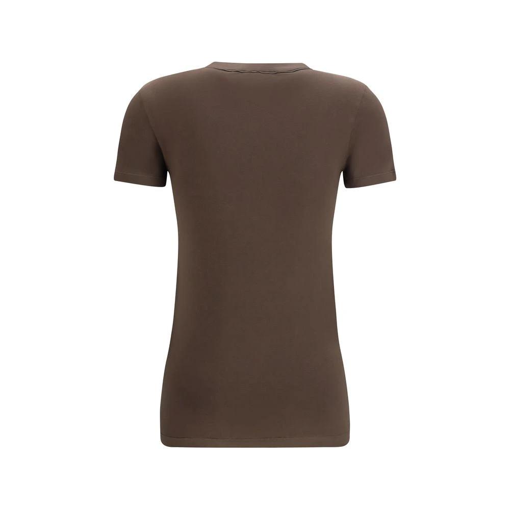 Brunello Cucinelli Braunes Baumwoll-T-Shirt by Brunello Cucinelli