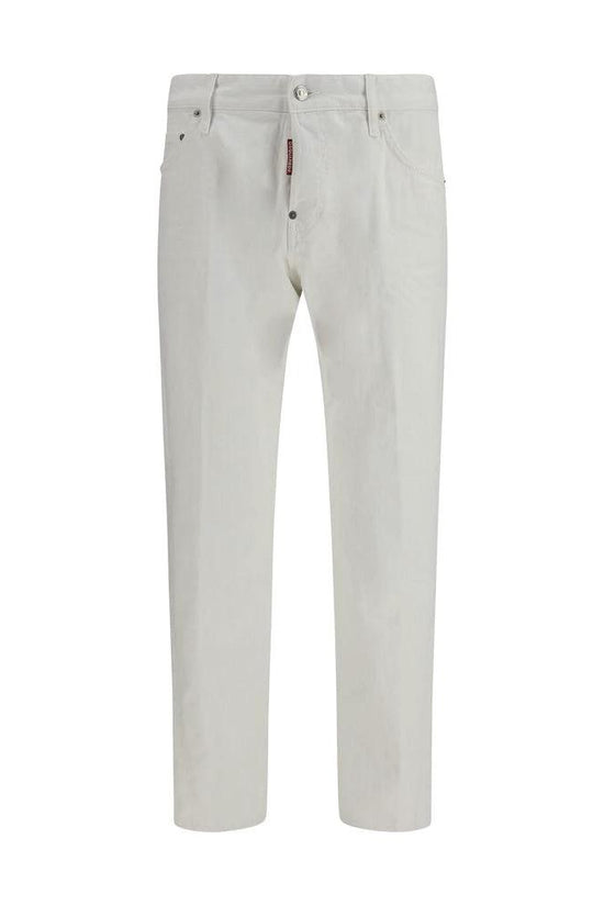 Dsquared² Weiße Slim Fit Jeans aus Baumwolle by Dsquared²