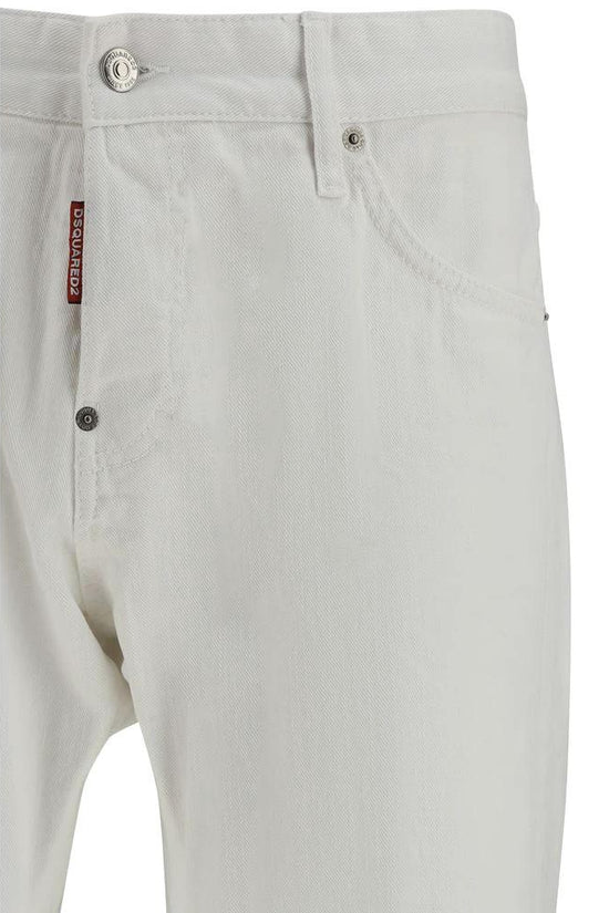 Dsquared² Weiße Slim Fit Jeans aus Baumwolle by Dsquared²