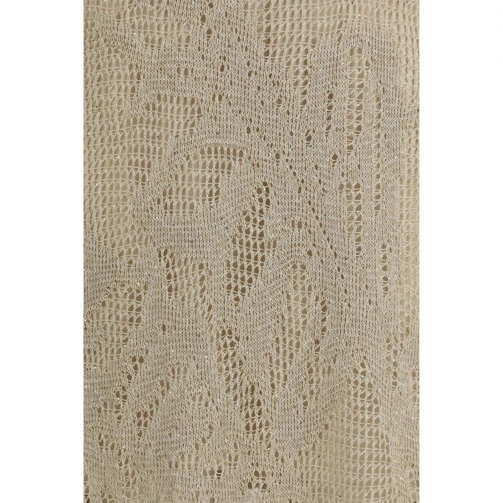 Brunello Cucinelli Beige Leinen-Freizeitkleid by Brunello Cucinelli