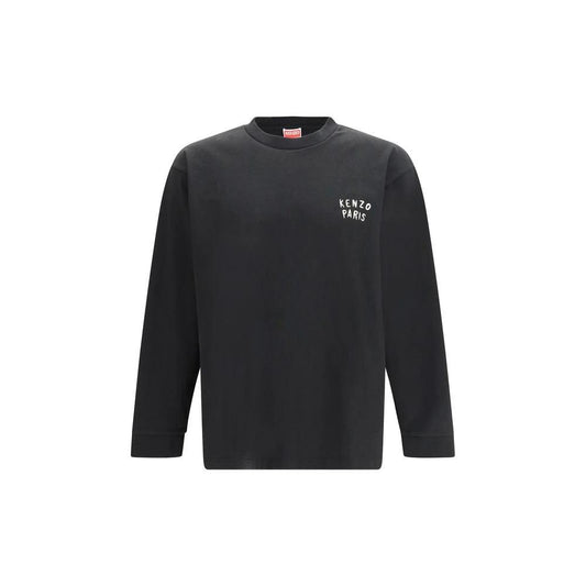 Kenzo Schwarzes Langarm-T-Shirt aus Baumwolle by Kenzo