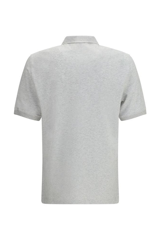 Brunello Cucinelli Graues Poloshirt aus Baumwolle by Brunello Cucinelli