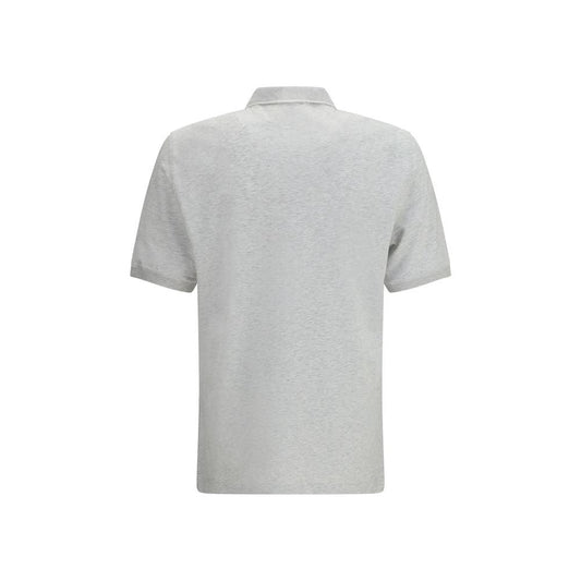 Brunello Cucinelli Graues Poloshirt aus Baumwolle by Brunello Cucinelli