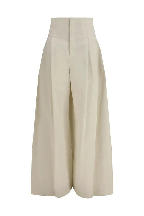 Brunello Cucinelli Palazzo Hose Beige | ELORÉ by Brunello Cucinelli