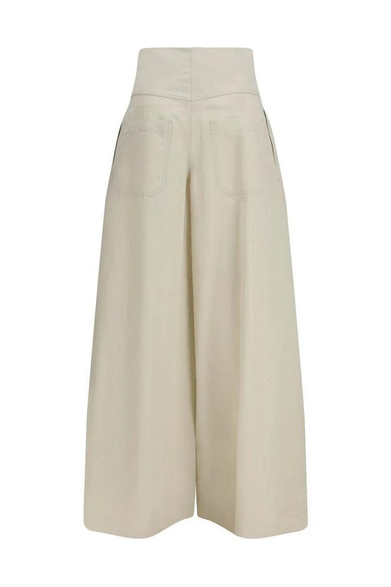 Brunello Cucinelli Palazzo Hose Beige | ELORÉ by Brunello Cucinelli