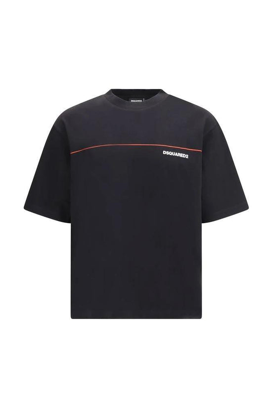 Dsquared² Schwarzes Baumwoll-T-Shirt by Dsquared²