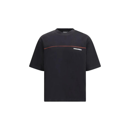 Dsquared² Schwarzes Baumwoll-T-Shirt by Dsquared²