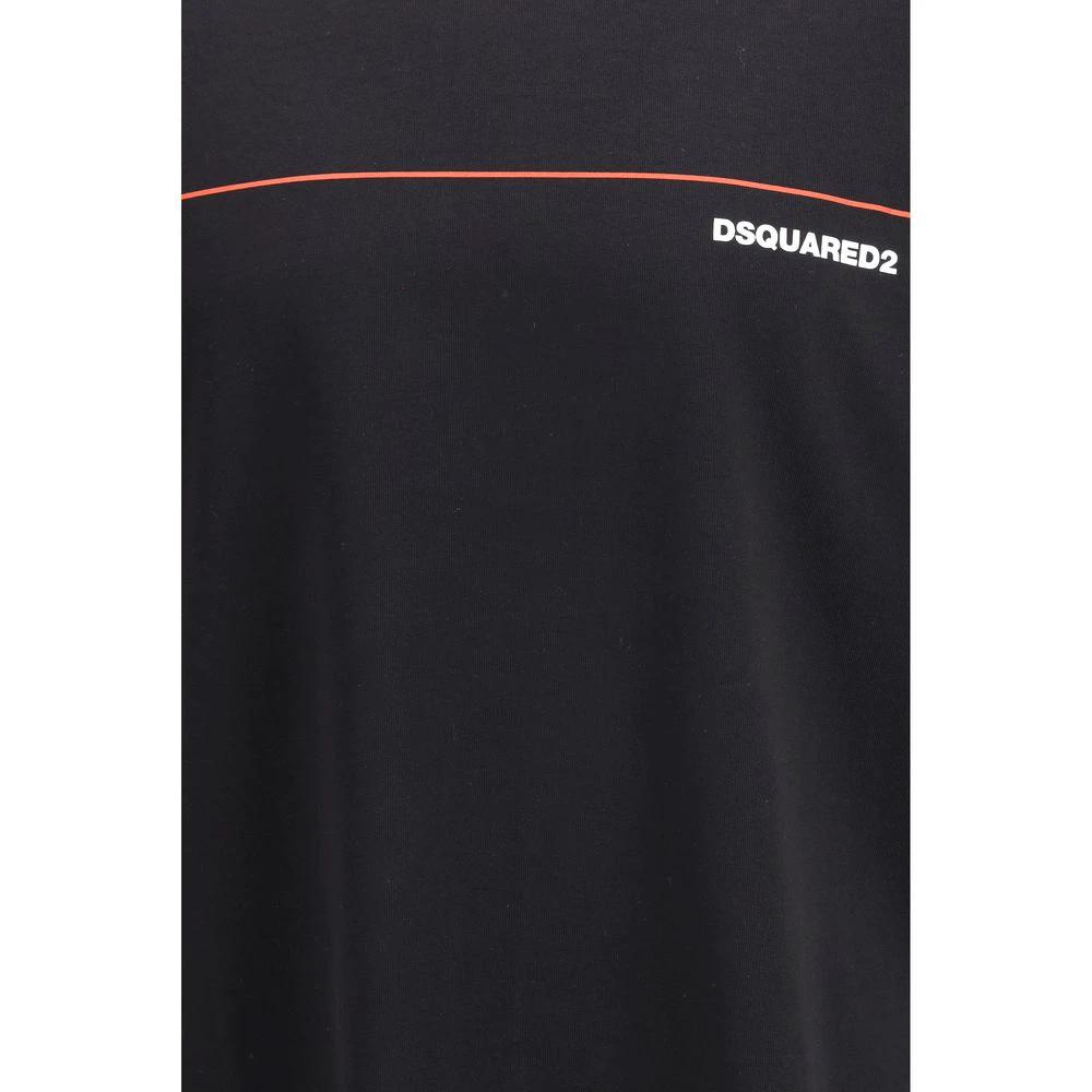 Dsquared² Schwarzes Baumwoll-T-Shirt by Dsquared²