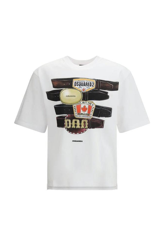 Dsquared² Weißes Baumwoll-T-Shirt by Dsquared²
