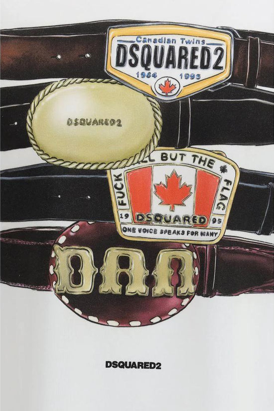 Dsquared² Weißes Baumwoll-T-Shirt by Dsquared²