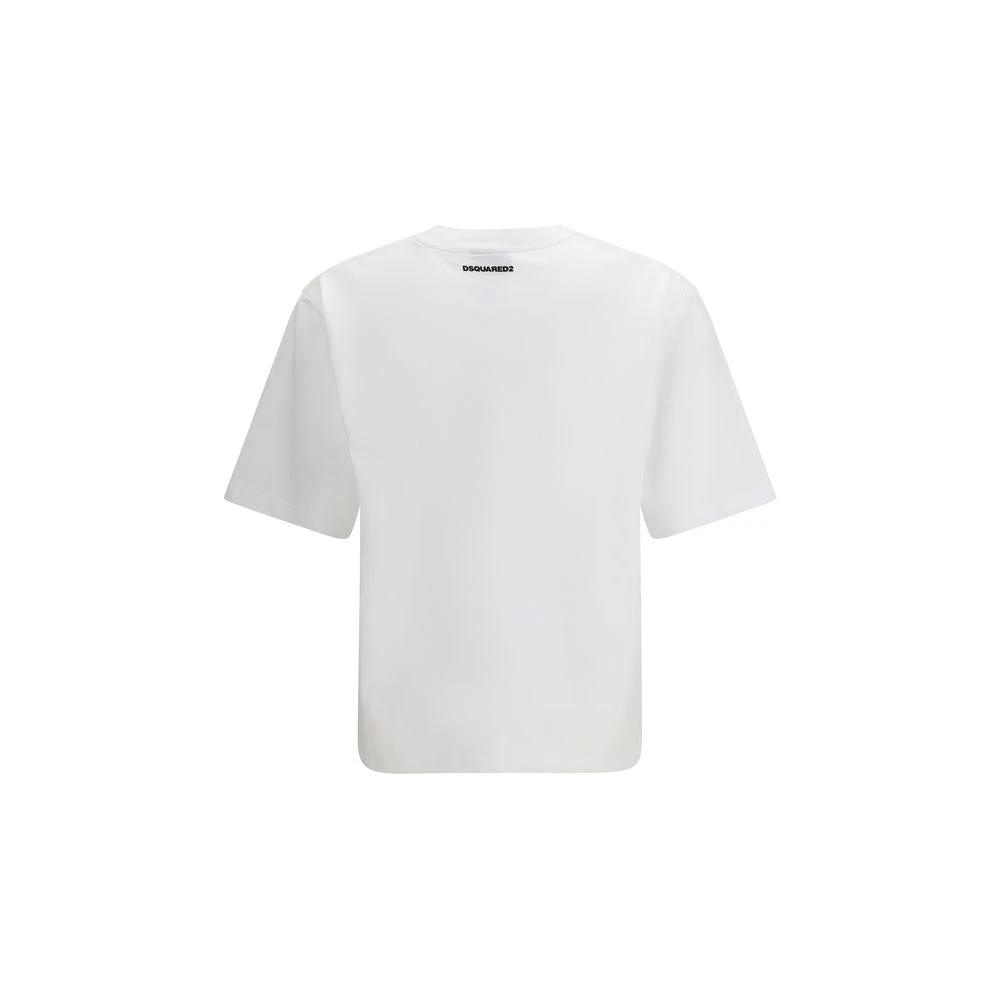 Dsquared² Weißes Baumwoll-T-Shirt by Dsquared²
