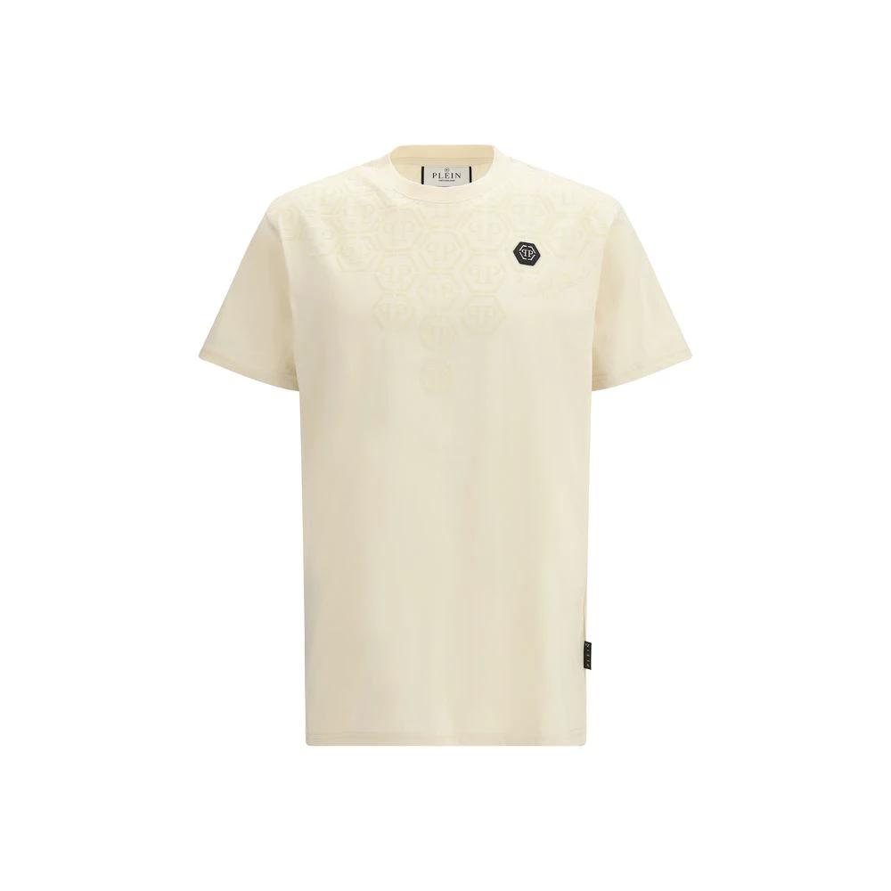 Philipp Plein Beige Cotton T-Shirt by Philipp Plein