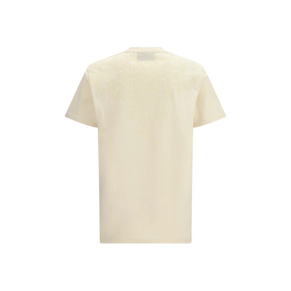 Philipp Plein Beige Cotton T-Shirt by Philipp Plein