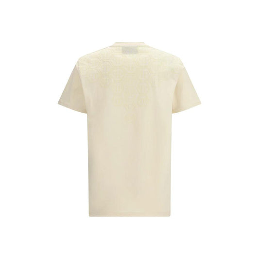 Philipp Plein Beige Cotton T-Shirt by Philipp Plein